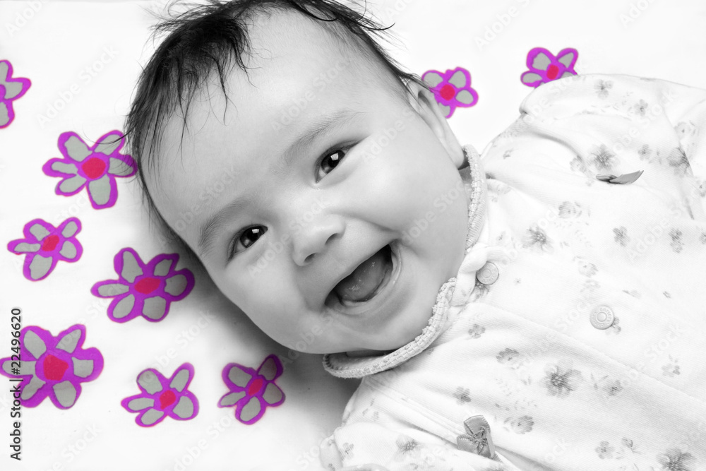 Cheerful little girl Cheerful little girl