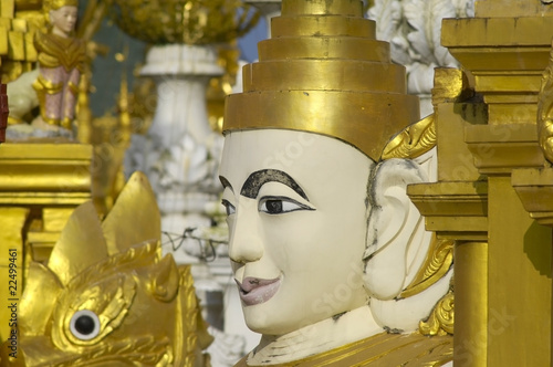 Details der Shwedagon Pagode in Burma/ Myanmar photo