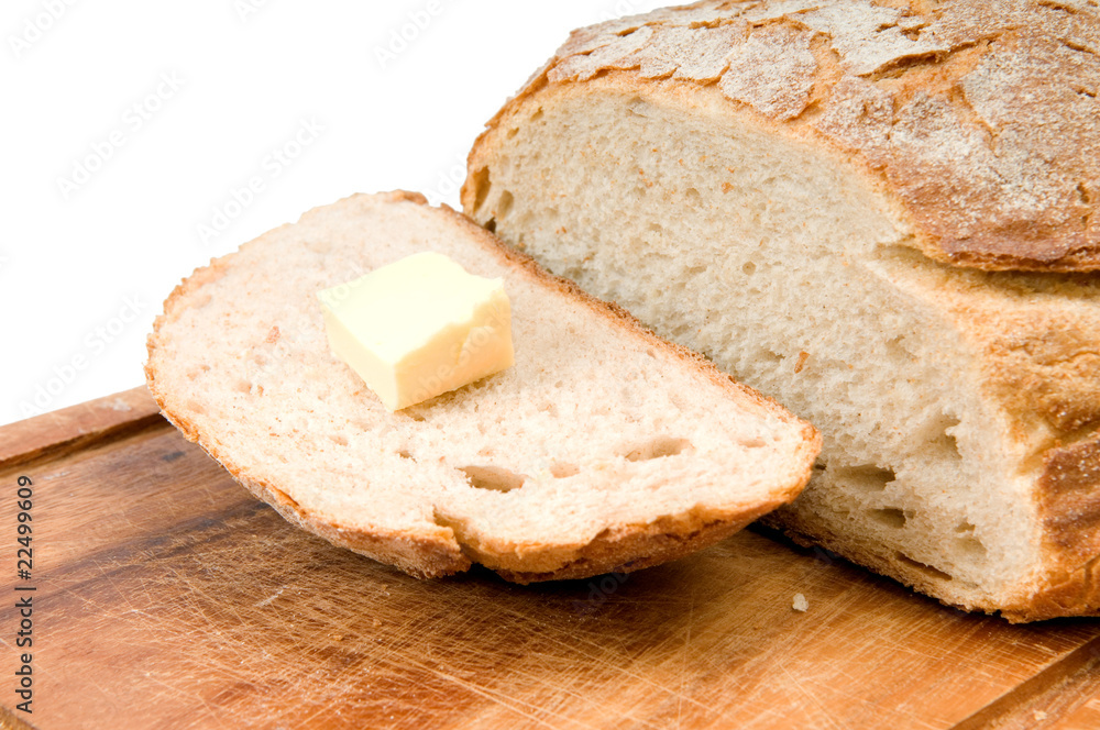 Rye bread and butter Rye bread and butter