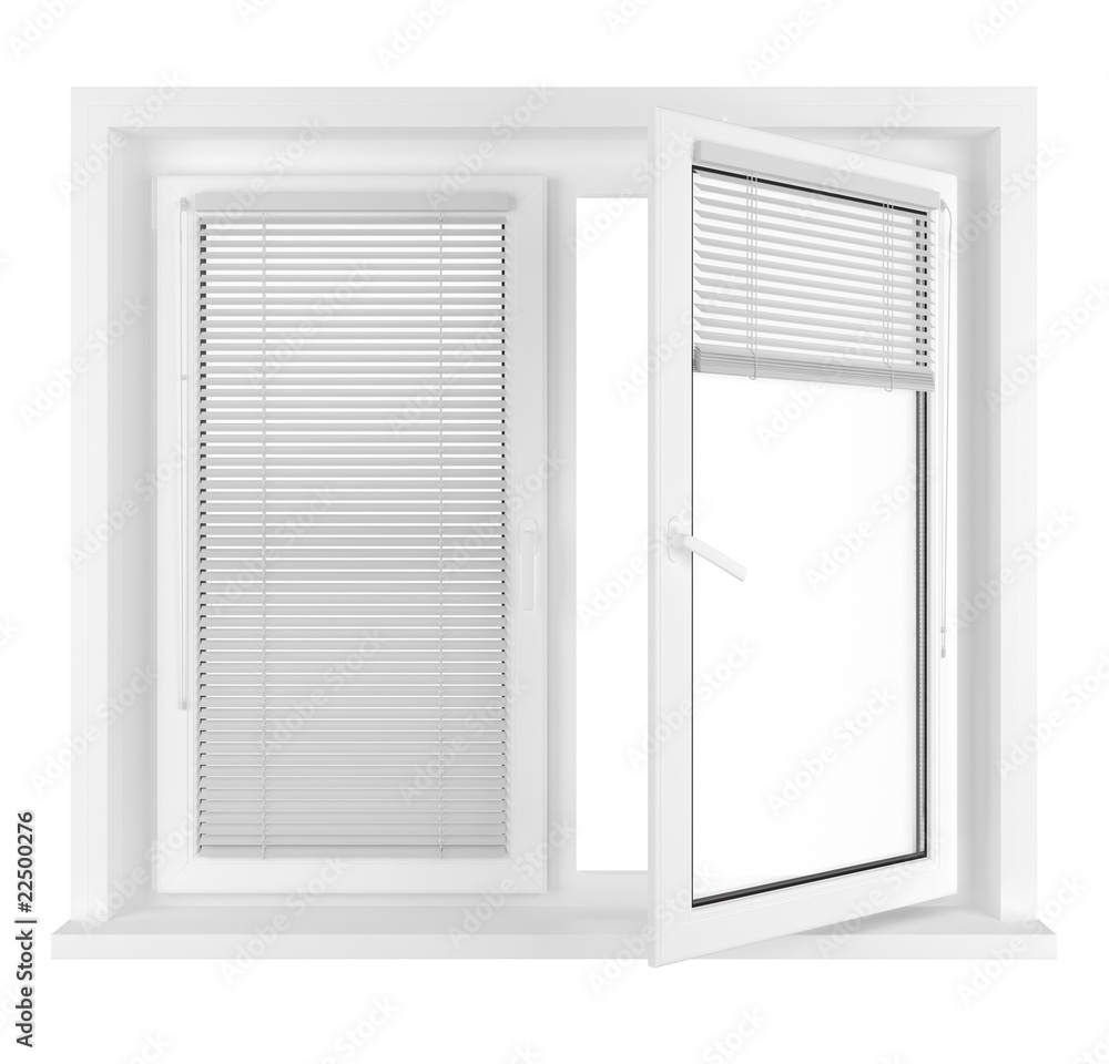 Half opened window Half opened window