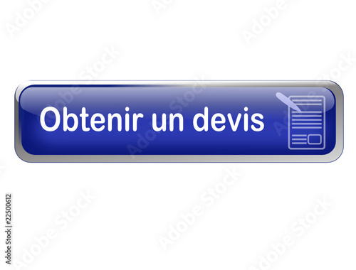 bouton bleu 3d gel rectangle obtenir un devis