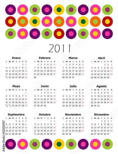 calendario español 2011