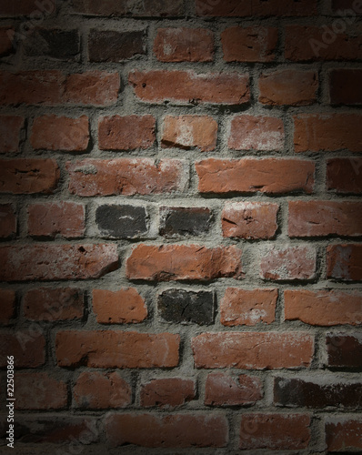 Brick wall with drama
