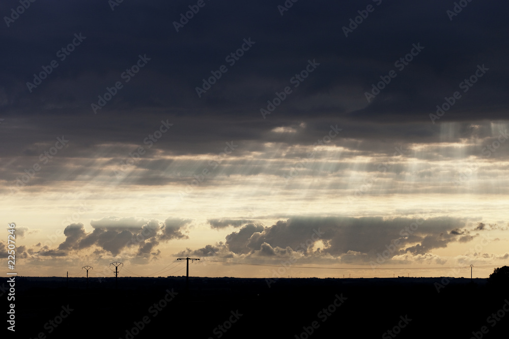 Fototapeta premium couché de soleil