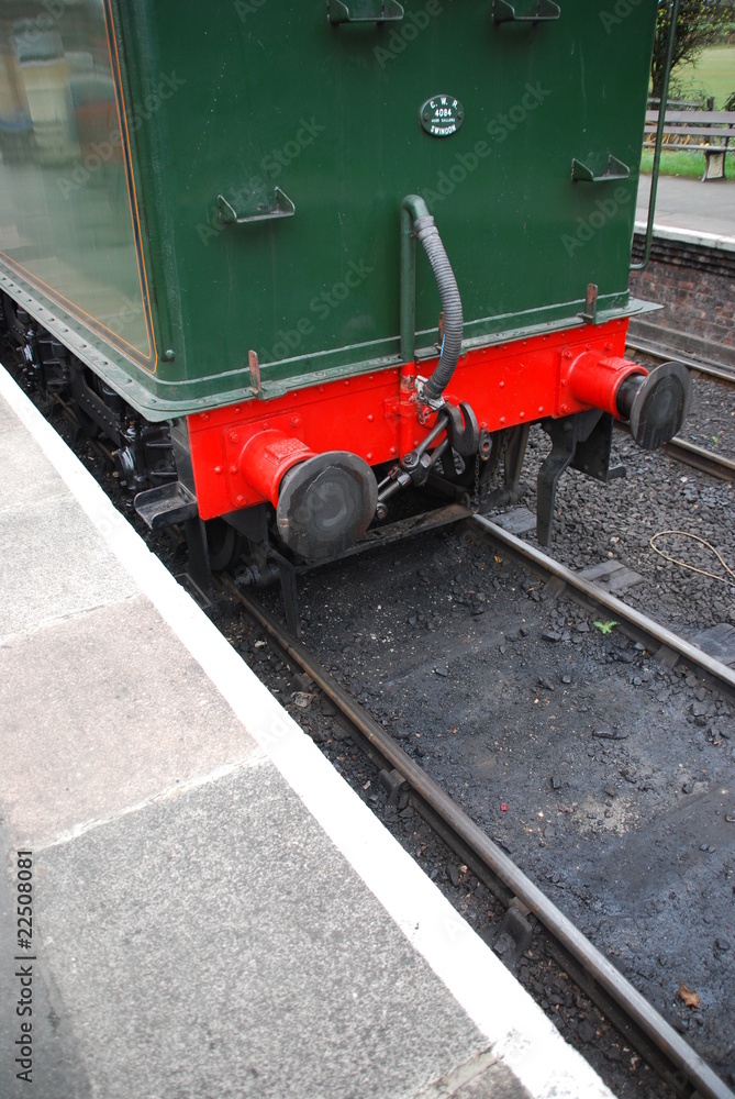 Naklejka premium Antique steam train