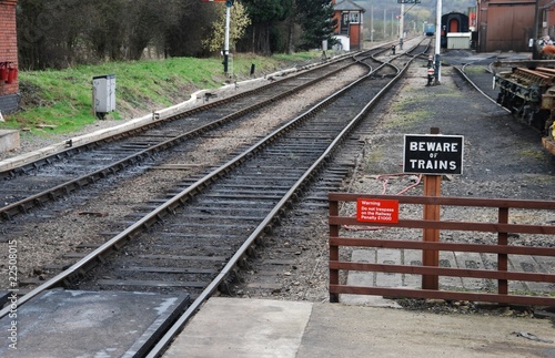 Beware of trains photo