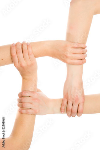 Interlocking hands