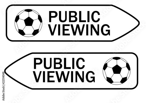 Hinweis Public Viewing