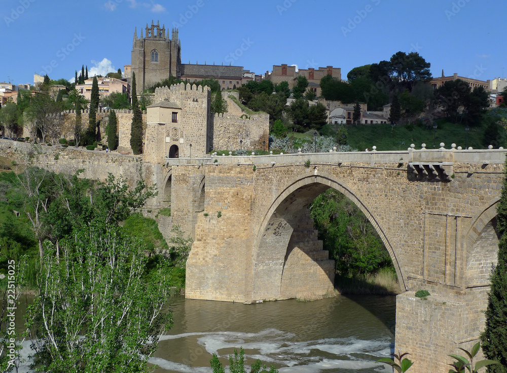 Vista del Puente de S.Martin, Toledo