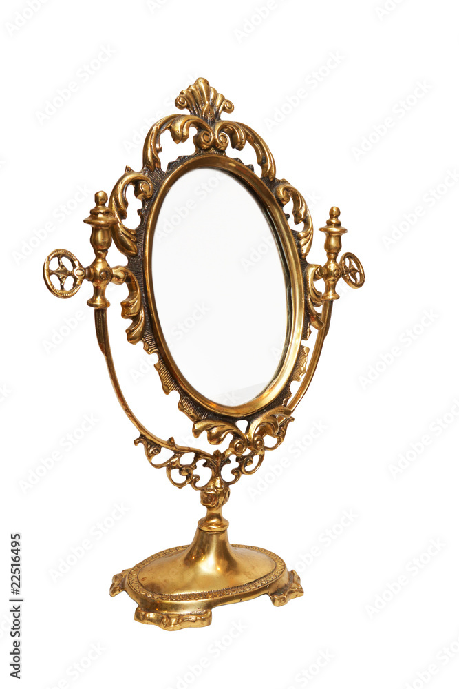Antique mirror. Antique mirror.