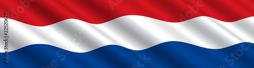 Dutch Flag in the Wind