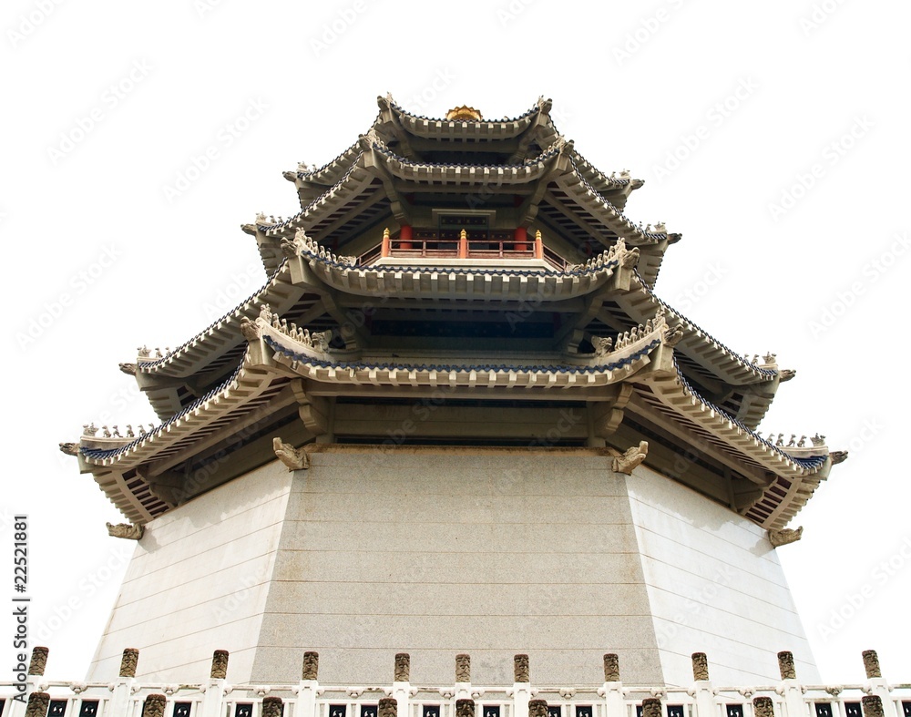 Pagoda. Traditional Chinese Temple Pagoda. Traditional Chinese Temple