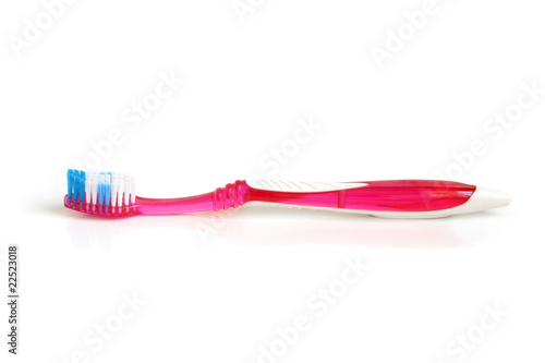 Pink tooth-brush