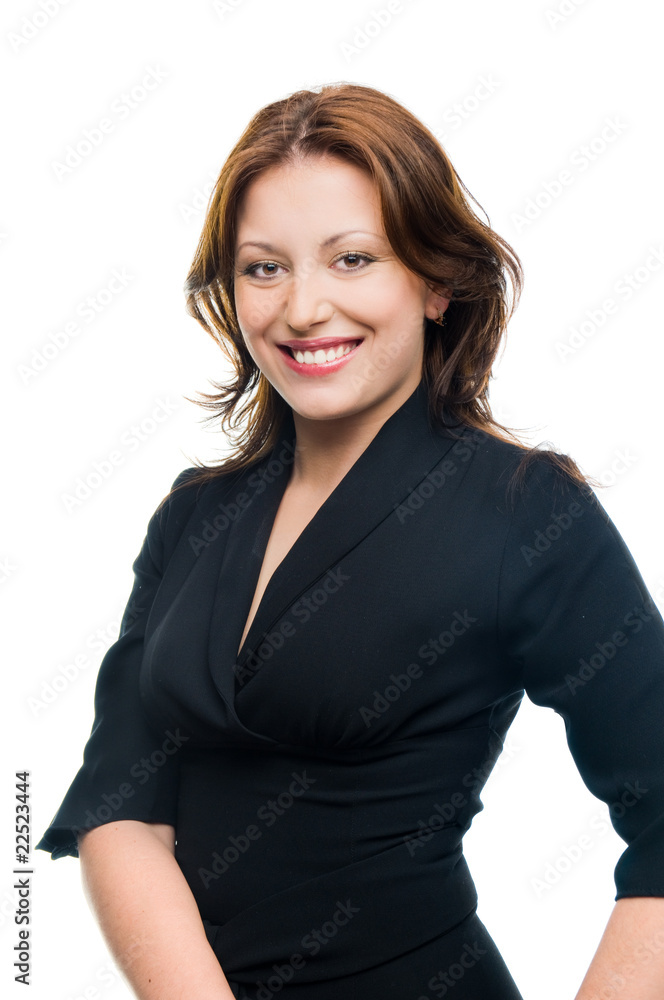 Beautiful young adult girl in black elegant dress Beautiful young adult girl in black elegant dress