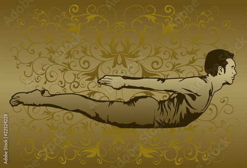 A Prostrate Yoga Posture
