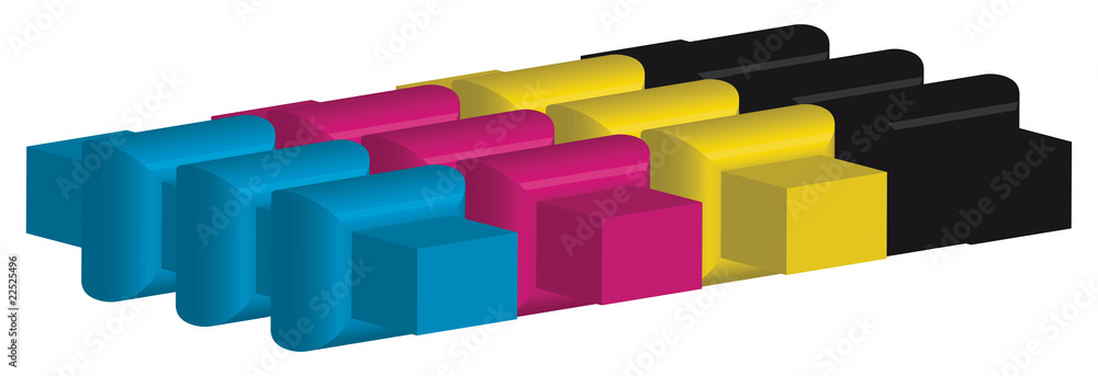 Fototapeta premium CMYK CUBO