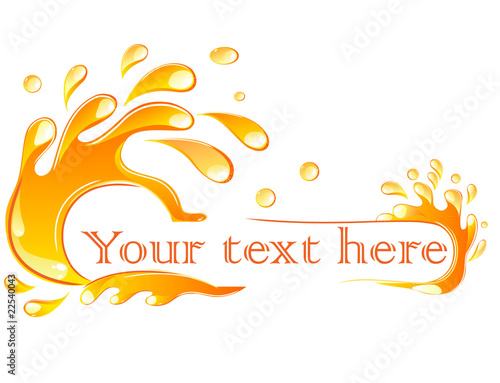 orange splash banner