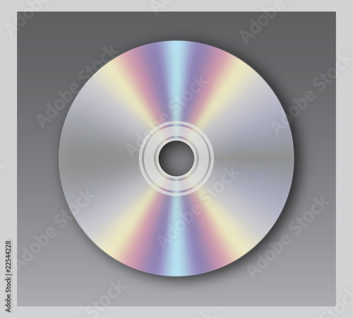 DVD on white background