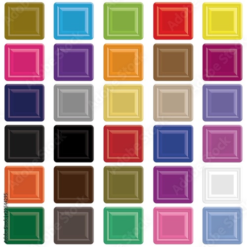 Botones cuadrados de colores