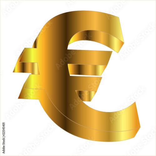 euro symbol gold