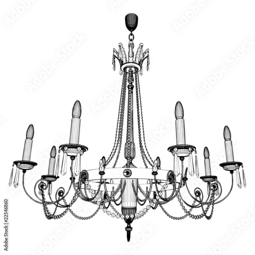 Luster Chandelier Vector 28