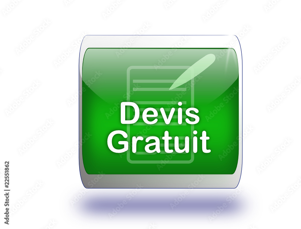 bouton web carré 3d vert devis gratuit bouton web carré 3d vert devis gratuit
