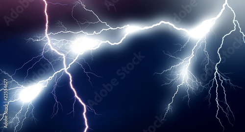 Huge lightning