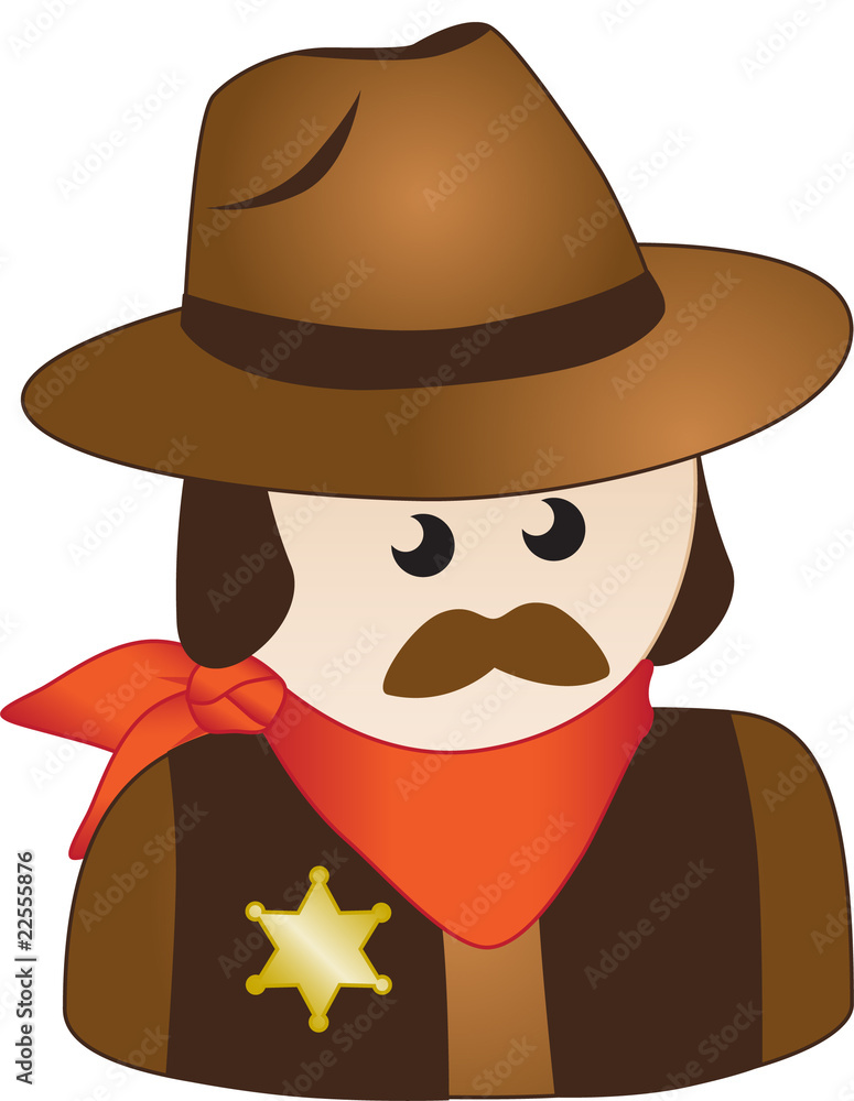 Cowboy Sheriff Icon