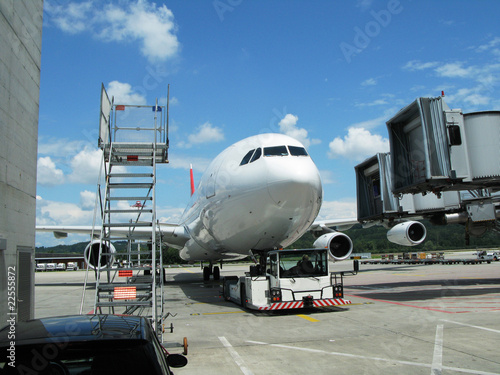 Aircraft ready for boarding 