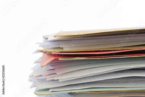 Stack of files full of documents © gnohz