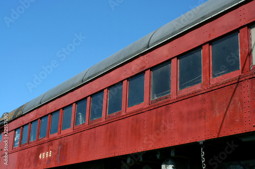 Old passenger train car