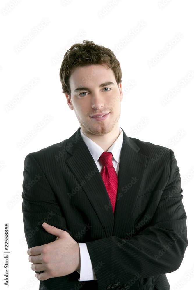businessman young handsome portrait tie suit businessman young handsome portrait tie suit