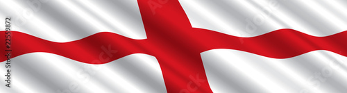 English Flag in the Wind