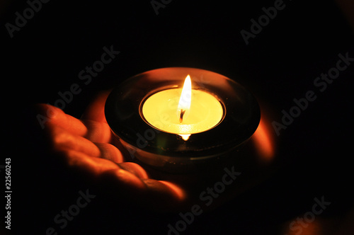 Candle in the hand