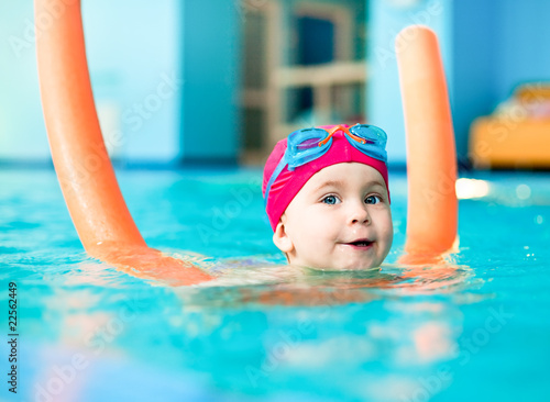 Child in a swimming pool