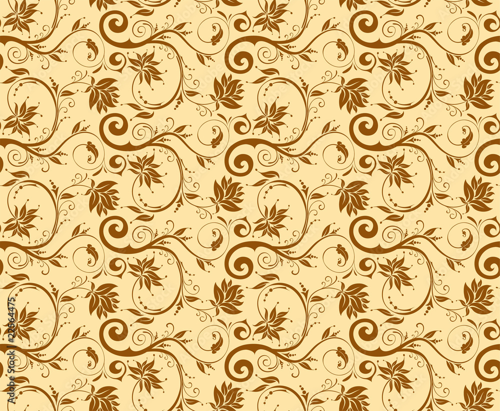 Fototapeta premium Floral seamless pattern