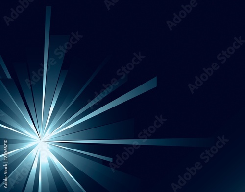 Abstract blue burst background vector