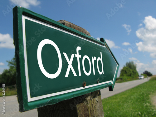 Fotografia OXFORD road sign