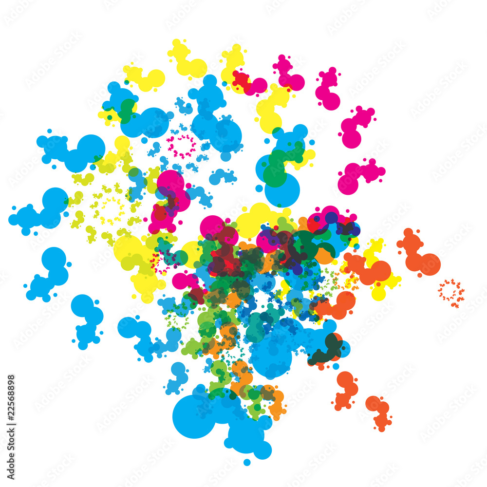 Abstract fractal circle modern colorfull background Abstract fractal circle modern colorfull background
