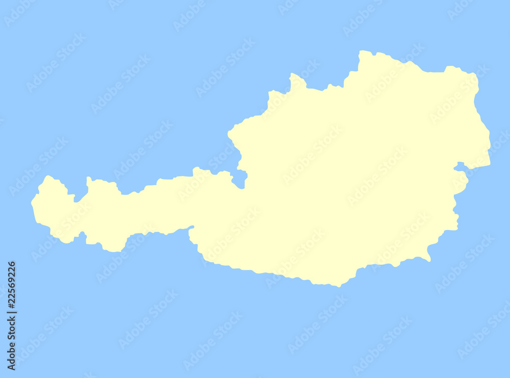 Obraz premium Map of Austria