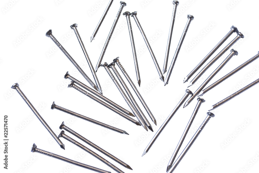 Scattering of nails Scattering of nails