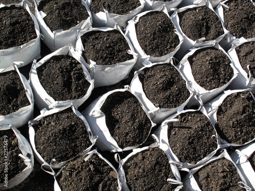 Bags of topsoil