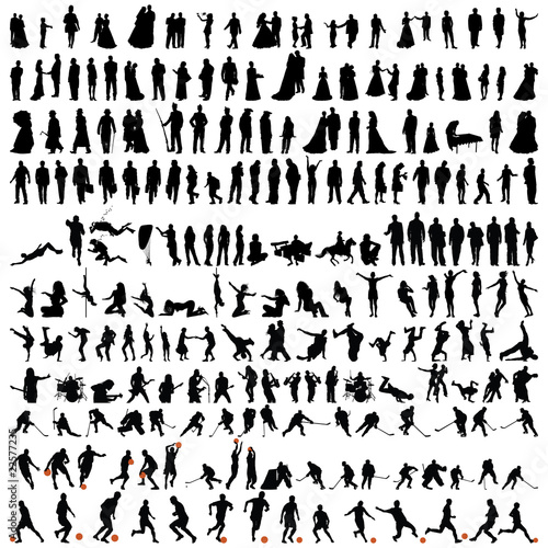 bigest collection of people silhouettes