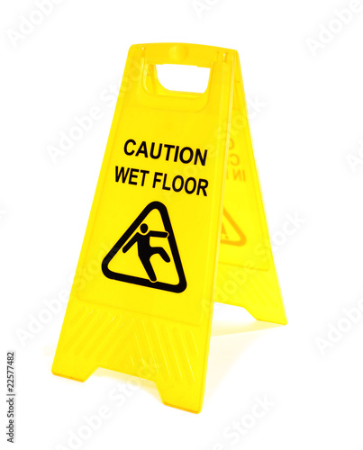 Wet floor sign