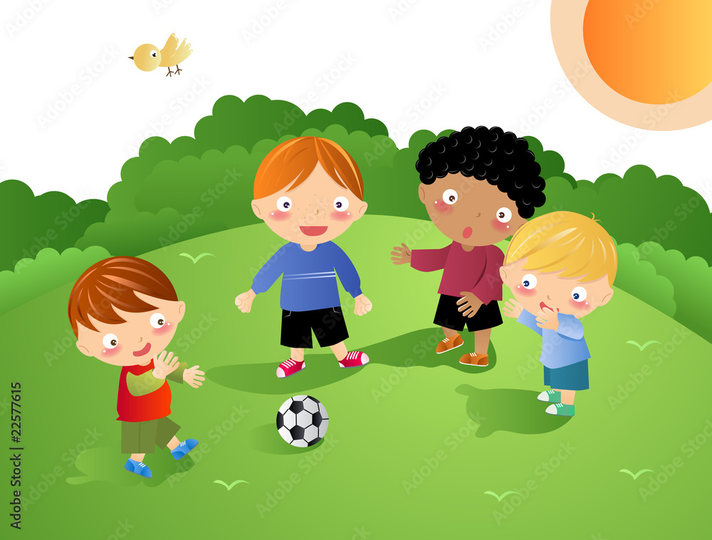 Kids Playing - Football