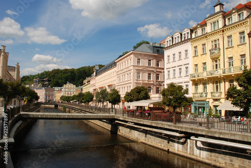 Tepla river embankment. Karlovy Vary (Carlsbad)