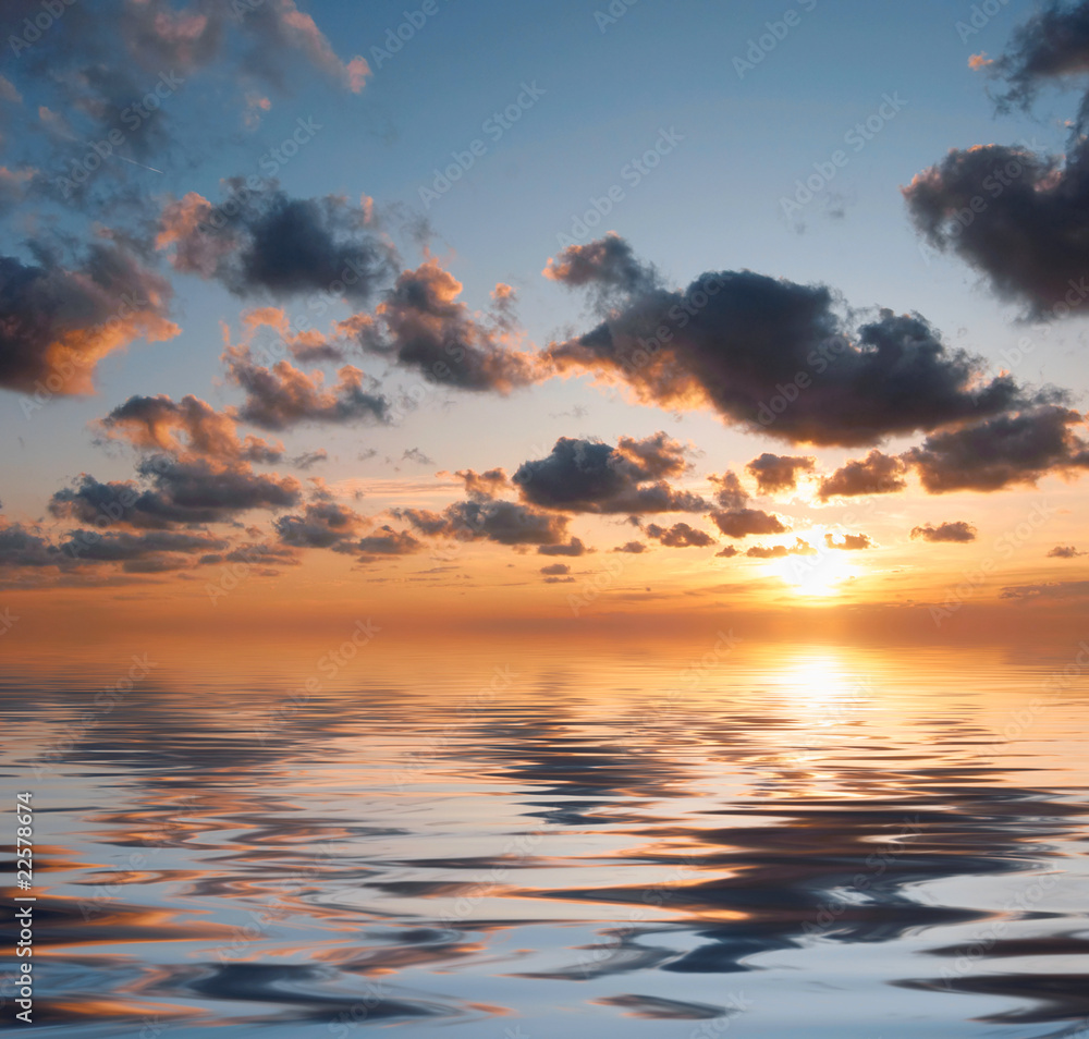 Fototapeta premium Dramatic sky background.
