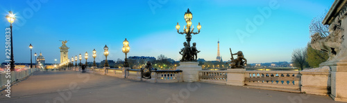 Brücke Alexander III Paris Abendstimmung