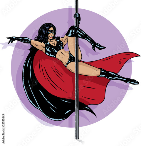 Superhero stripper