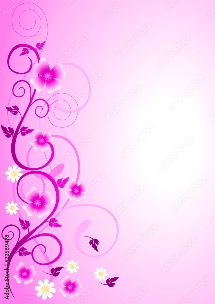 Pink Flowers Ornament
